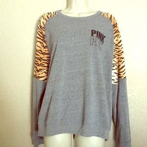 PINK VS RARE Tiger crew top sweater